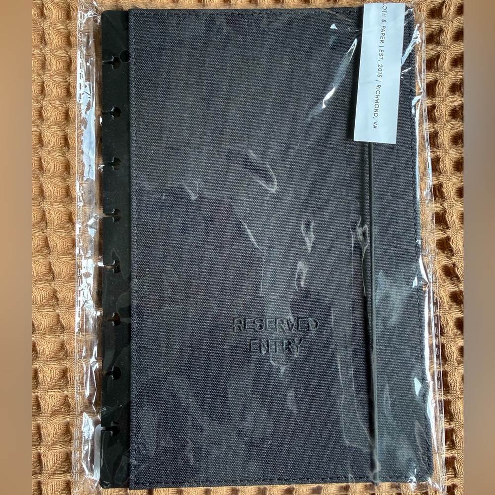 Cloth & Paper Reserved Entry Bookcloth Cover Set | Half Letter